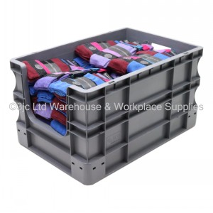 Heavy Duty Stacking Euro Box 60cm 65 Litre Open Front